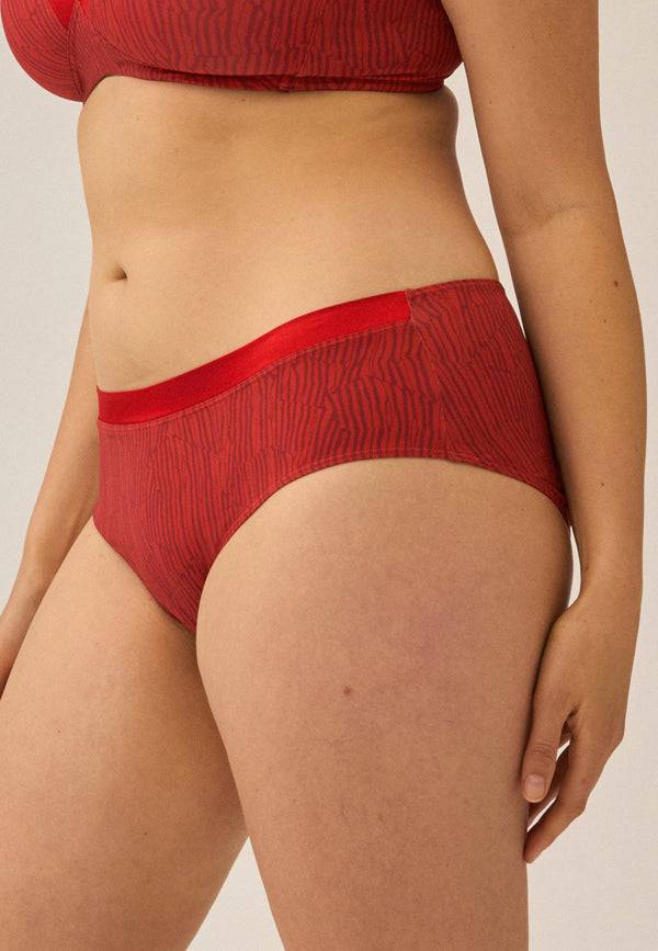 Naturana Softer Slip Mit Glanzband - Negroni Print