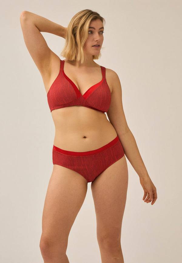 Naturana Softer Slip Mit Glanzband - Negroni Print