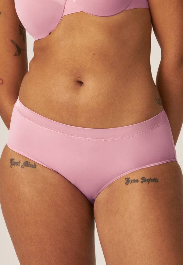 Naturana Softer Slip mit Glanzband - Smoked Orchid