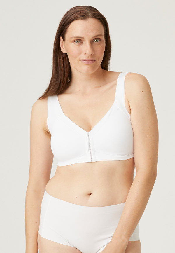 Naturana Vorderverschluss-BH - Weiss