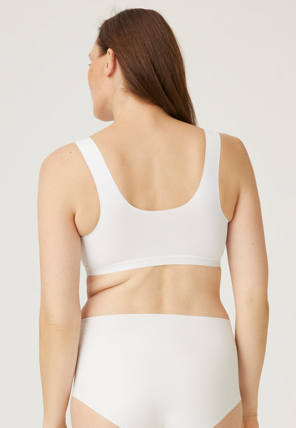 Naturana Vorderverschluss-BH - Weiss