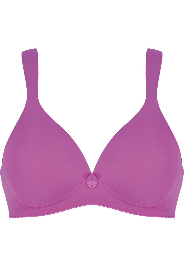 Naturana Soft-BH Mit Schale Und Entlastungsträgern - Purple Orchid