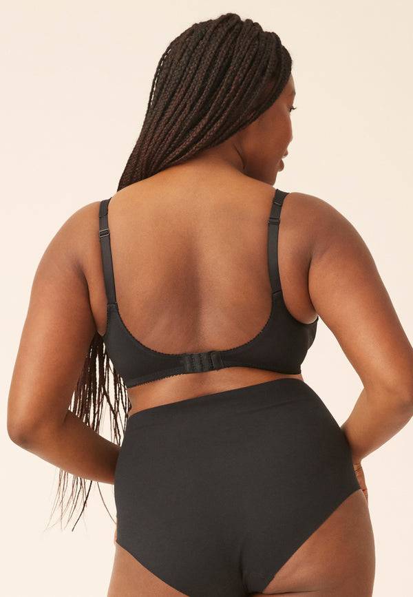 Naturana Soft-BH Mit Schale Und Entlastungsträgern - Schwarz