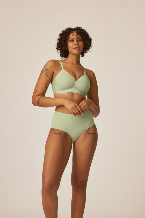 Naturana Soft-BH Mit Side Smoother Effekt - Pale Greenshield