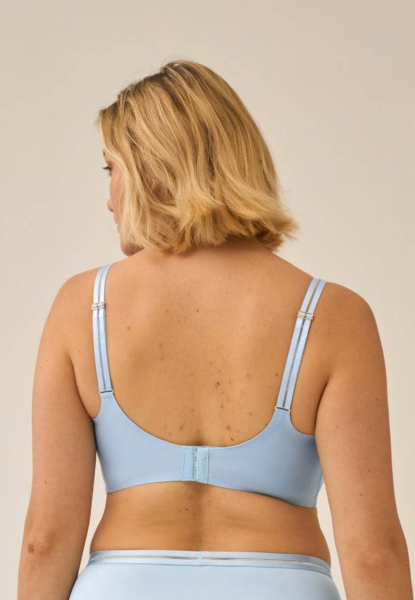 Naturana Softer Wohlfühl-BH Mit Mesh-Details - Swimming Pool