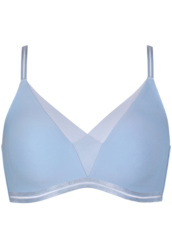 Naturana Softer Wohlfühl-BH Mit Mesh-Details - Swimming Pool