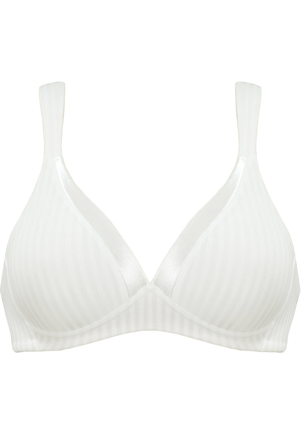 Naturana Streifen Soft-BH Mit Schale - Ecru Gestreift