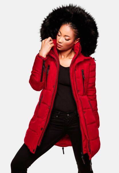 Navahoo Moonshine Warme Damen Parka Winterjacke Gesteppt