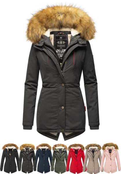 Navahoo Akira warme Damen Winterjacke mit Kapuze