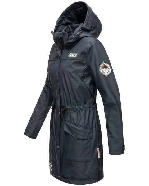 Navahoo Navahoo Deike Damen Regenjacke Regenmantel Lang Teddyfell