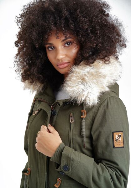 Navahoo Navahoo Kin-Joo Damen Parka Winterjacke Mit Kapuze