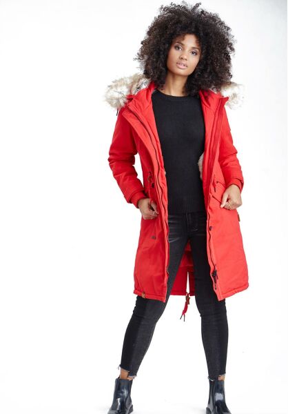 Navahoo Navahoo Kin-Joo Damen Parka Winterjacke Mit Kapuze