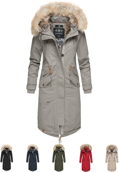 Navahoo Navahoo Kin-Joo Damen Parka Winterjacke Mit Kapuze