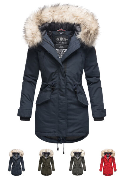 Navahoo Navahoo Lady Like Damen Winterjacke Mit Kapuze