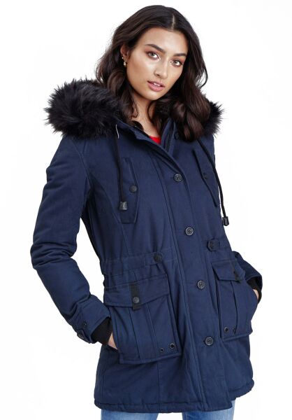 Navahoo Navahoo Luluna Damen Winterjacke Mit Kunstfell