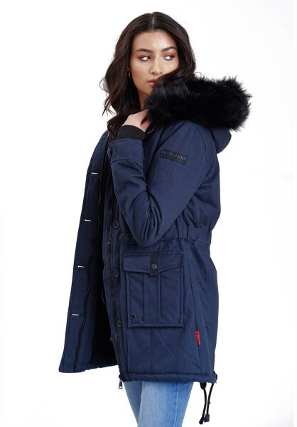 Navahoo Navahoo Luluna Damen Winterjacke Mit Kunstfell