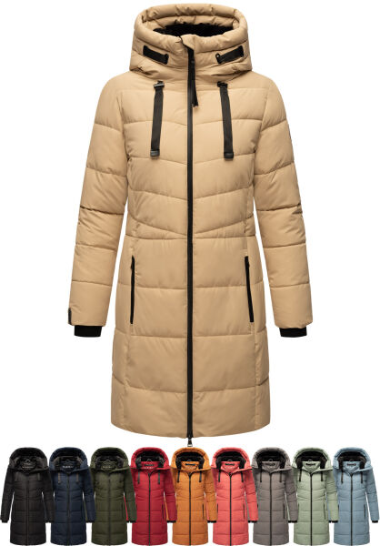 Navahoo Natsukoo Damen Winter Steppjacke lang