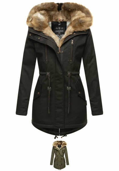 Navahoo Navahoo Diamond Damen Jacke Mit Teddyfell