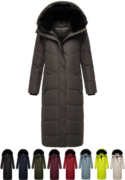 Navahoo Navahoo Hingucker Damen lange Winterjacke