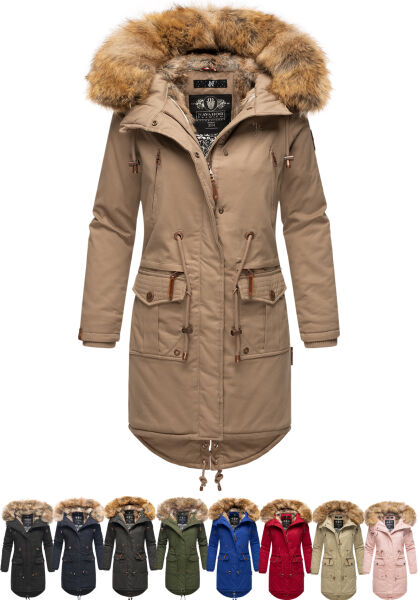 Navahoo Navahoo Rosinchen Damen Winterjacke Mit Kapuze