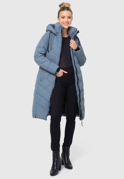 Navahoo Navahoo Sahnekatzi Damen Lange Winter Steppjacke