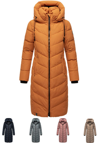Navahoo Navahoo Sahnekatzi Damen lange Winter Steppjacke