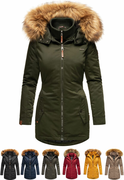 Navahoo Sanakoo Damen Winterjacke Mit Teddyfell