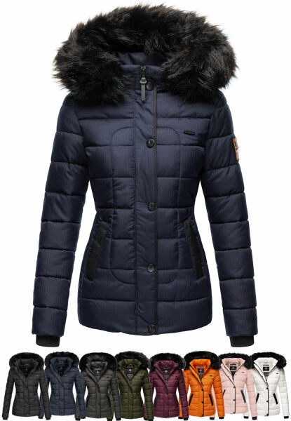 Navahoo Unique Damen gesteppte Winterjacke