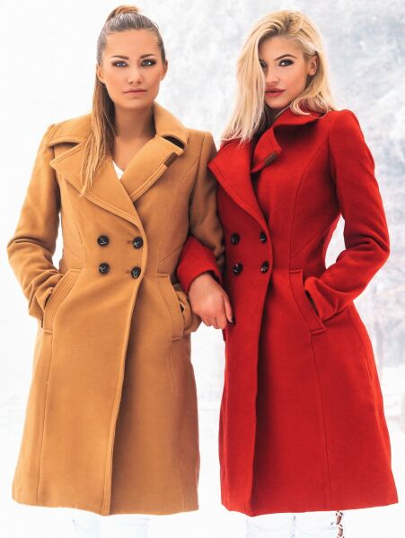 Navahoo Navahoo Wooly Damen Trenchcoat Winter Mantel