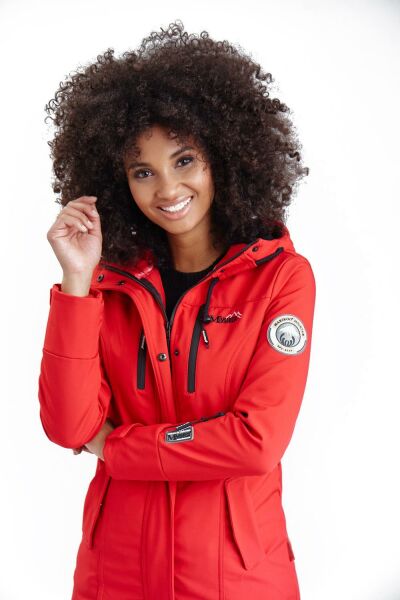 Navahoo Zimtzicke Damen Lange Softshell Jacke