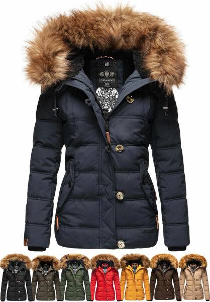 Navahoo Navahoo Zoja Damen gespteppte Jacke mit Teddyfell