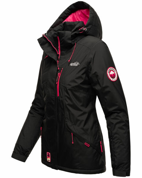 Navahoo Rabeaa Damen Winter Jacke Kurz Winterjacke Outdoor Kapuze Gefüttert