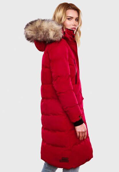 Navahoo Schneesternchen Damen Lange Winter Steppjacke Mit Kapuze