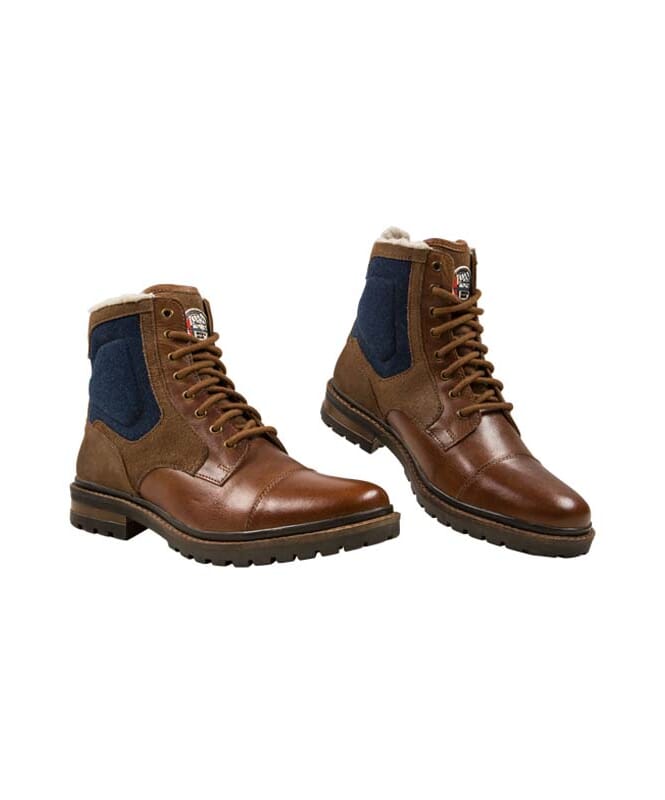 Nebulus Leder Winterstiefel BILL Herren Mit Merinowolle