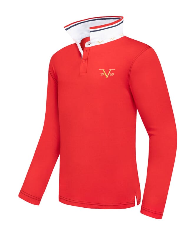 Nebulus 19V69 Langarm Poloshirt Herren