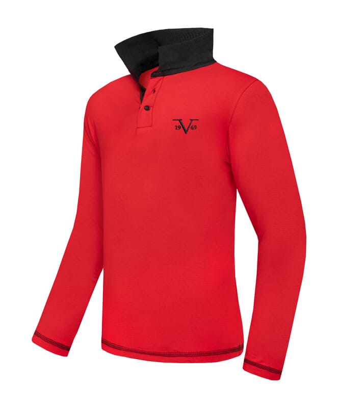 Nebulus 19V69 Langarm Poloshirt Herren