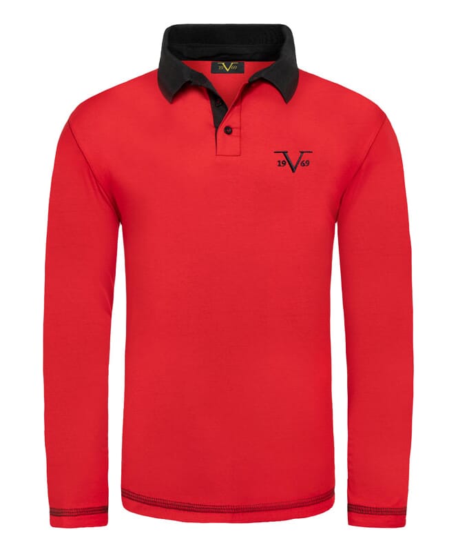 Nebulus 19V69 Langarm Poloshirt Herren