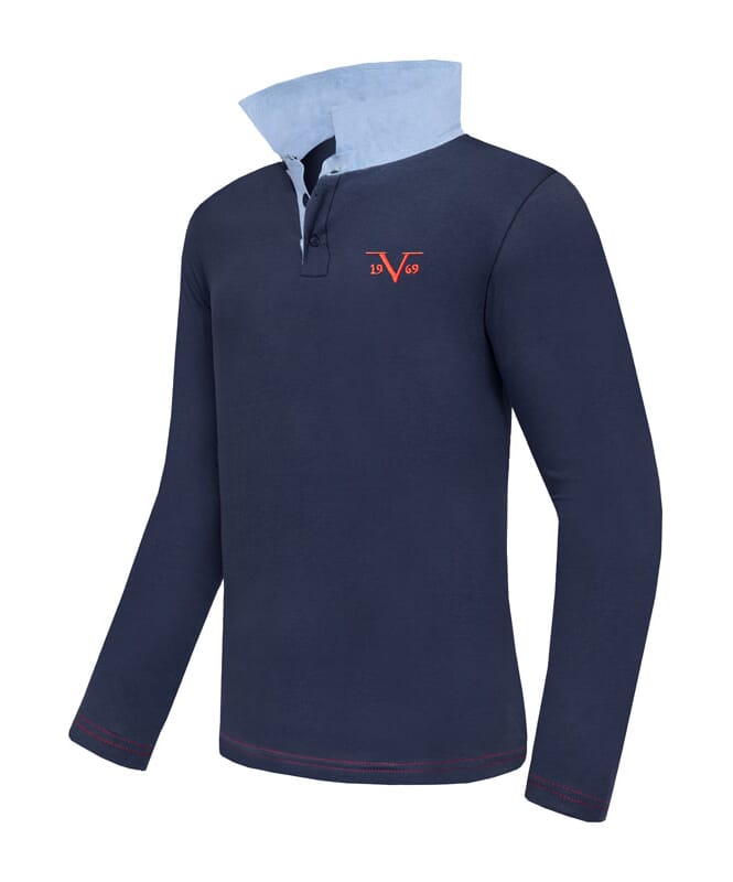 Nebulus 19V69 Langarm Poloshirt Herren