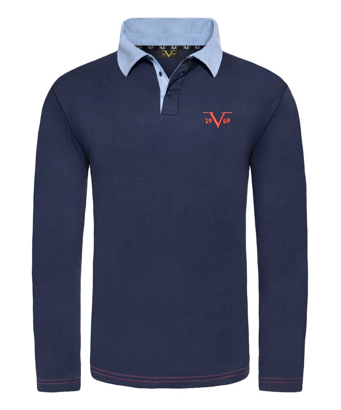 Nebulus 19V69 Langarm Poloshirt Herren