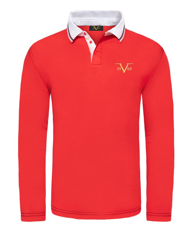 Nebulus 19V69 Langarm Poloshirt Herren