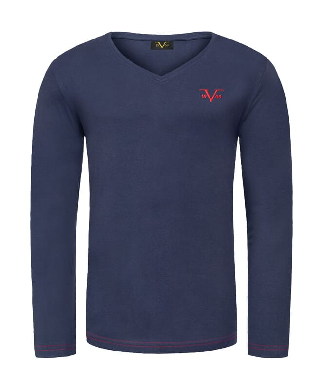Nebulus 19V69 Langarmshirt V-Neck Herren