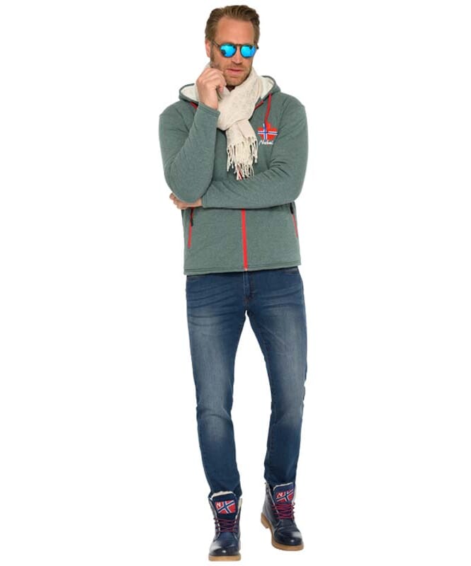 Nebulus Fleecejacke Mit Teddyfell BRITANNIA Herren