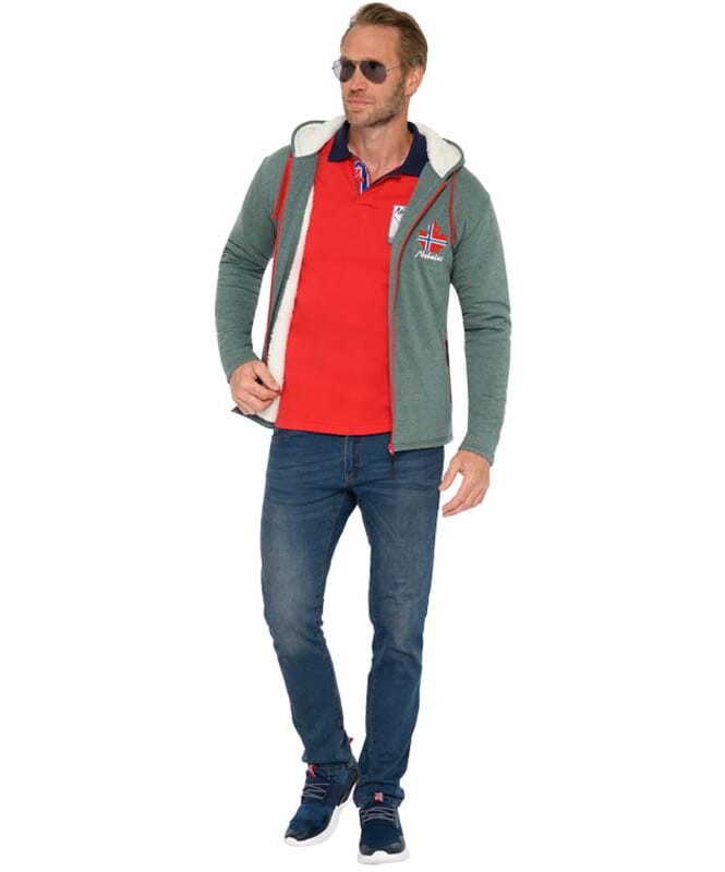 Nebulus Fleecejacke Mit Teddyfell BRITANNIA Herren