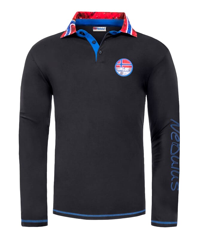 Nebulus Langarm Polo SECOND Herren