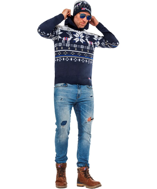 Nebulus Norweger Strick-Hoodie NORJAN Herren
