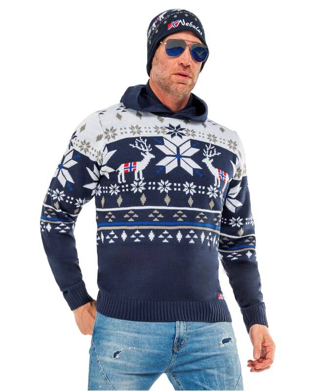 Nebulus Norweger Strick-Hoodie NORJAN Herren