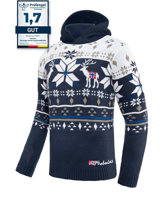 Nebulus Norweger Strick-Hoodie NORJAN Herren