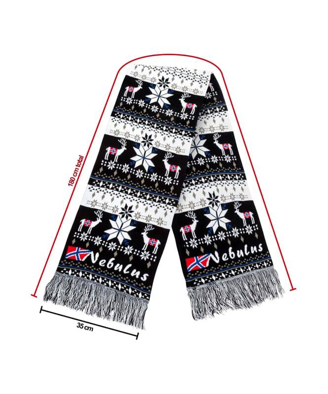 Nebulus Norweger Strick-Schal, Riesig, BIGGEST