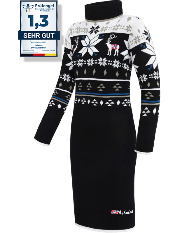 Nebulus Norweger Strickkleid HIGH Damen