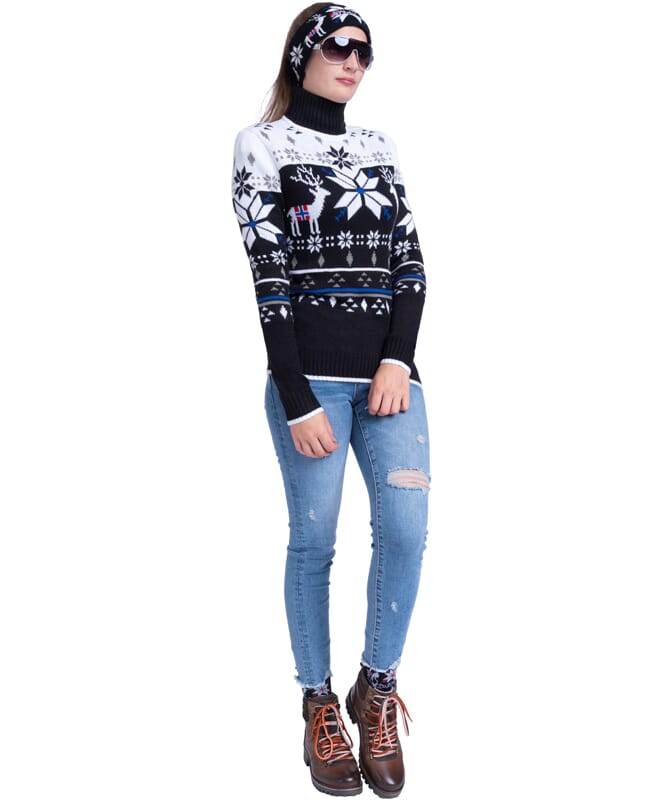 Nebulus Norweger Strickpullover STAG Damen